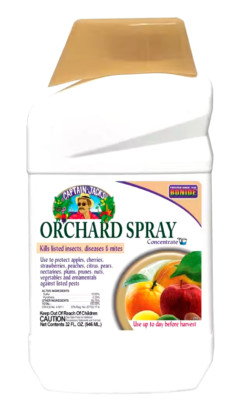 Captain Jack's Orchard Spray Concentrate Controls Insects Diseases Mites 32 oz.