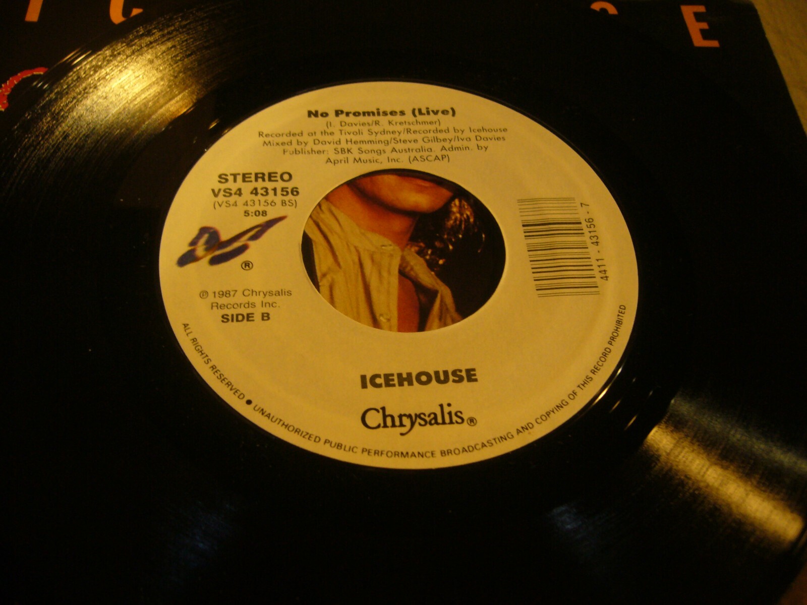 ICEHOUSE CRAZY / NO PROMISES (LIVE) 45 NM Chrysalis VS443156 1987 eBay