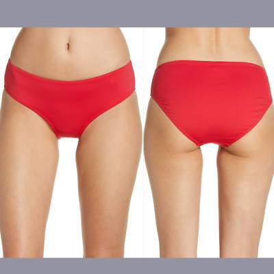 NWT $50 Sea Level Mid Rise Bikini Bottoms in Red [ SZ 6 US/ 10 AUS ] #4604