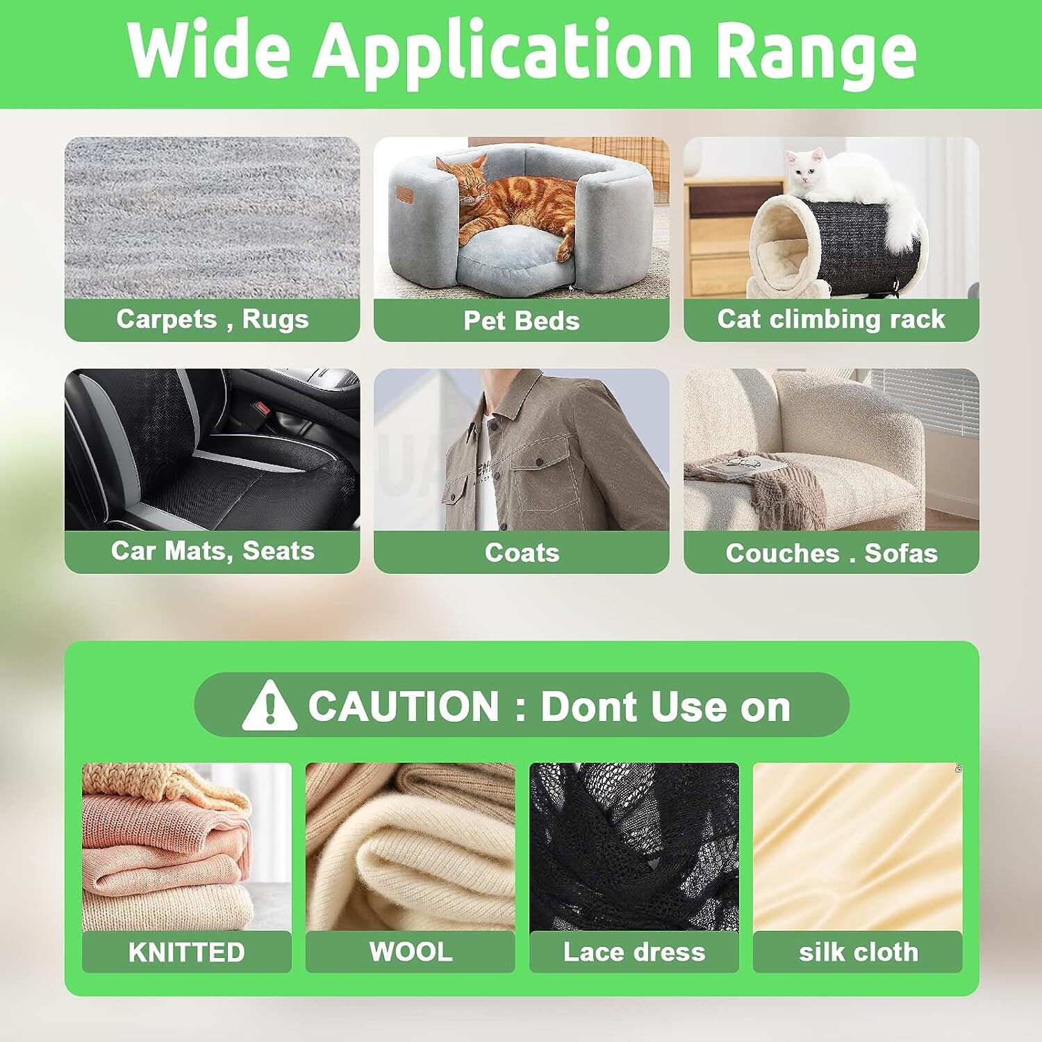 Reusable Pet Hair Remover Sofa Clothes Lint Cleaning Brush Dog Cat Fur