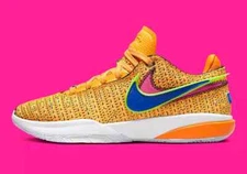 Nike LeBron James 20 XX Laser Orange Racer Blue Sneakers DJ5423-801 Mens Size