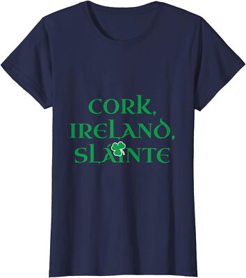 Slainte Funny Corkonians Ireland Irish County Cork Ladies' Crewneck T-Shirt