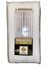 Lorraine Home Fashions Poinsettia lace 60x84