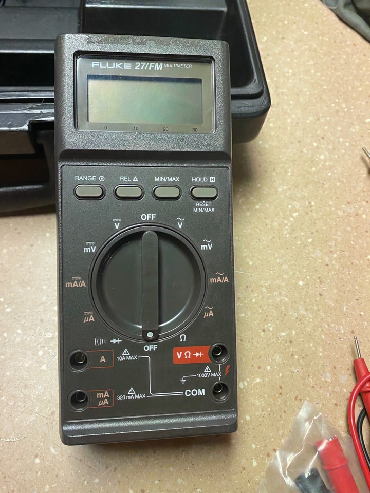Fluke 27 FM Digital Handheld Multimeter w Hard Case eBay