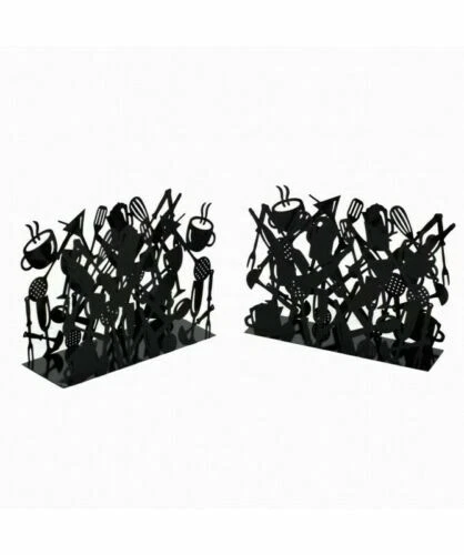 Portariviste neri in metallo per la casa