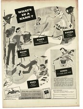 1943 Ethyl Corp Gasoline gas What's In A Name Photographer Vintage Print Ad 6