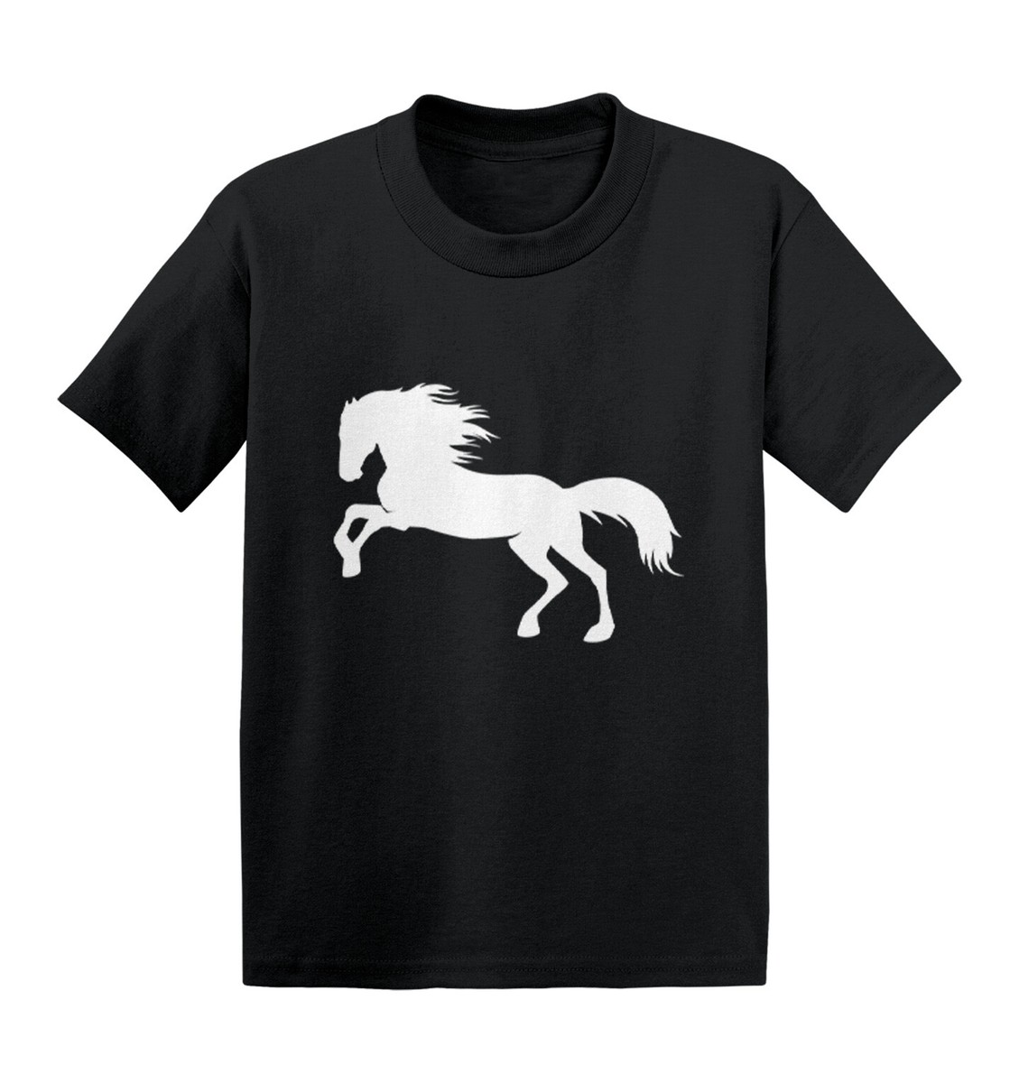 Horse Silhouette - Pony Horsey Farm Animal Thoroughbred Kids T
