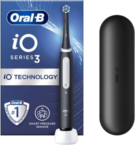 Oral-B iO3 Smart Bluetooth Elektrische Zahnbürste 1 Kopf & Reiseetui 3 Modi