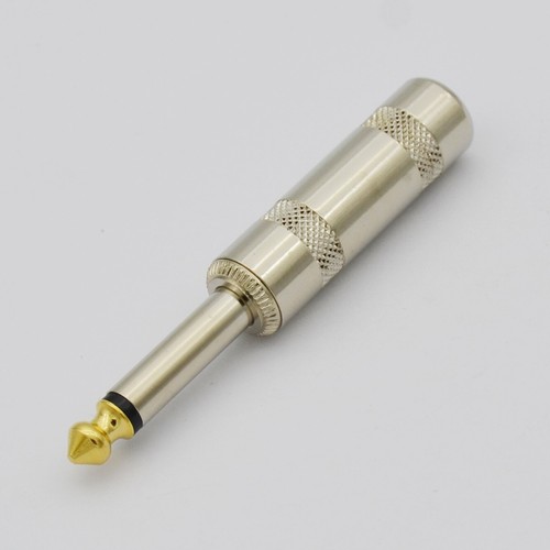 10PCS,1/4 MONO TS heavy duty male audio speaker guitar cable connector plug JACK - Picture 2 of 11
