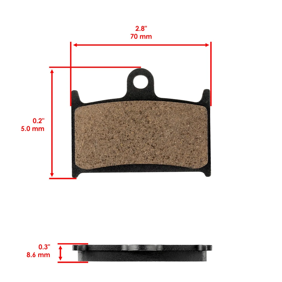 Brake Pads for Triumph 955 Daytona 955I 1997-2006 Front Rear Motorcycle Pads - Image 2 of 4