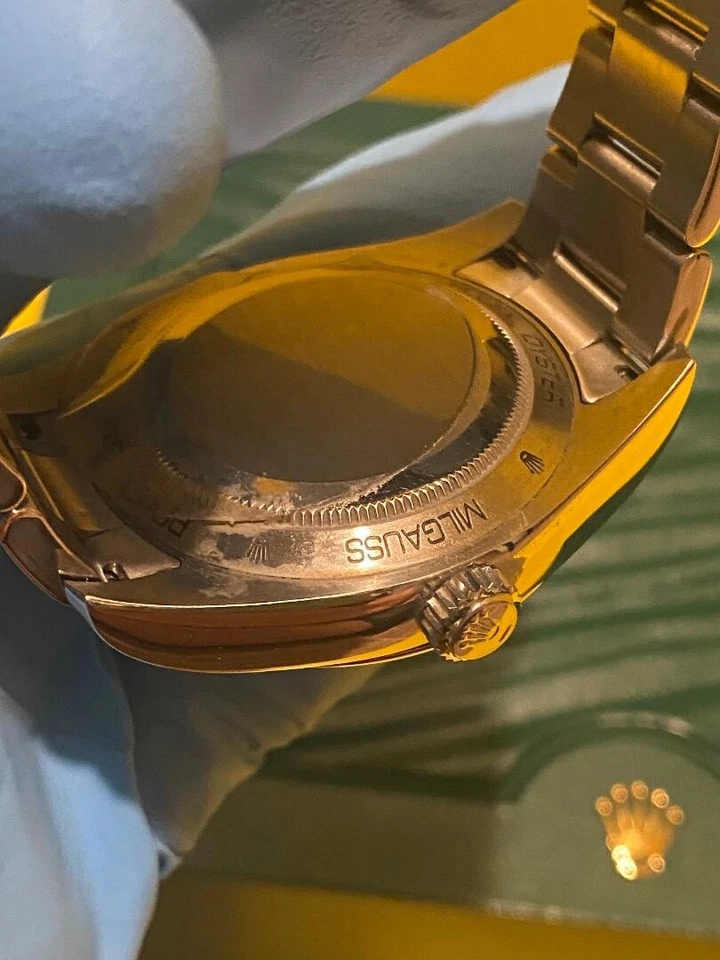 Rolex Milgauss 116400GV Pulsera Oyster de Plata con Bisel de Plata Foto 4 de 4