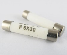 10 x Ceramic Fuse 6x30mm 25A 250V Fast Blow new