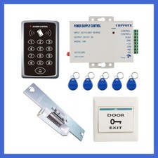 DIY 125KHz RFID ID Controler Access Control System Keyfob Electric Strike Lock