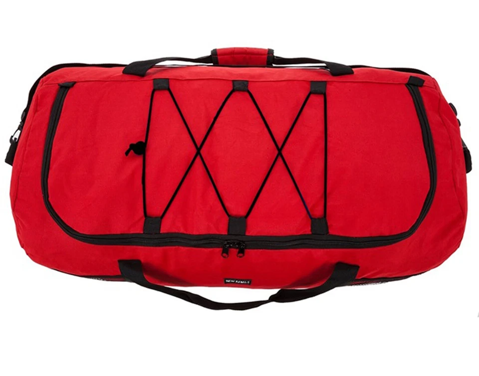 XXL FALTBARE Rollenreisetasche Reisetasche Sporttasche 1400g 140 L rot Dehnfalte - Bild 3 von 4