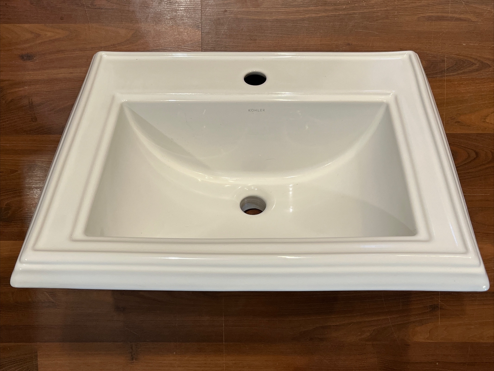 Drop-in Sinks Kohler 2239-4-0 | Kohler 2239-4-0 K- Memoirs Pedestal Bathroom  Sink Basin With 4 Centers White Undermount Vanity, image size:1600x1200