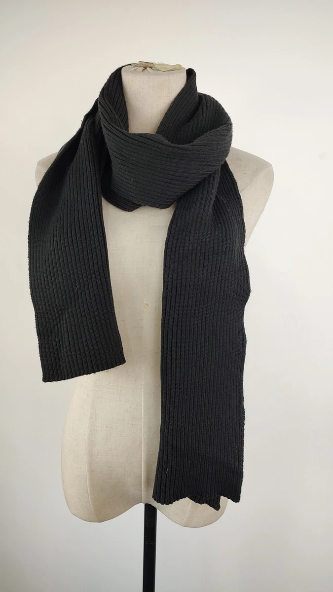 Écharpe Hugo Boss En Laine - Noir, 32x170 Cm, Occasion