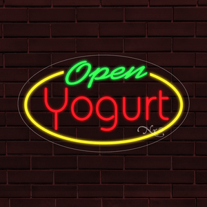 High Impact, Energy Efficient Yogurt Open LED Sign High Impact, Energy Efficient Yogurt Open LED Sign