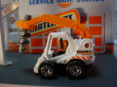 2021 ROAD CREW Design DRILL DIGGER  white/orange;RANEC Matchbox 