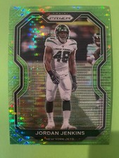 2020 Panini Prizm Football Jordan Jenkins #33 Green Pulsar - New York Jets