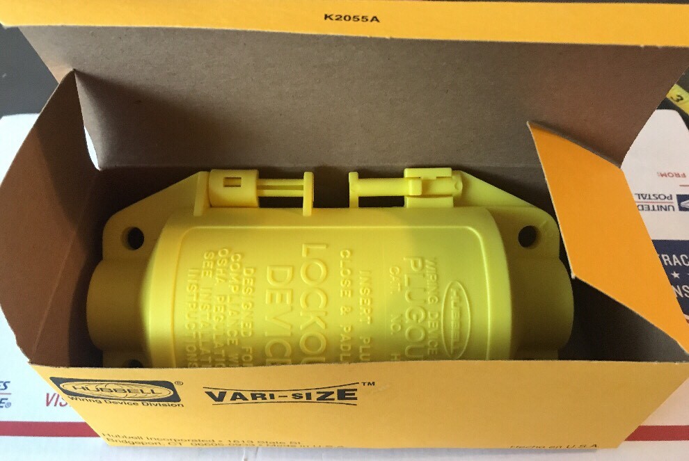 (2) New Large Commercial HUBBELL HLD PLUGOUT LOCKOUT DEVICE, LOCKOUT ...
