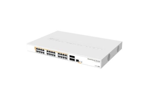 en million Forpustet Grønthandler Mikrotik CRS328-24P-4S+RM 24 port Gigabit Ethernet router/switch with four  10Gbp | eBay