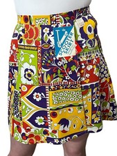NOS XS/S Vtg 60s Scooter Skirt Skort Girls Kids 14 Flower Power Flap Shorts MOD