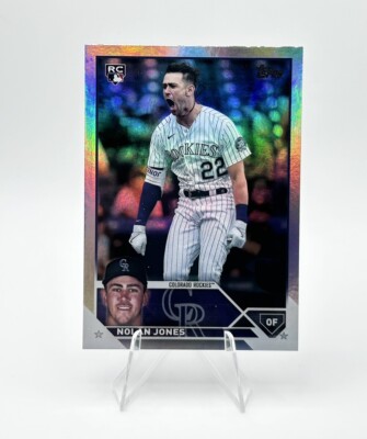 2023 Topps Update Nolan Jones Rainbow Foil #US85 Colorado Rockies Rookie RC