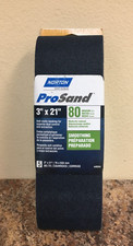 Norton 49264 ProSand 3 X 21 80 Grit Medium Sanding Belts Pk of 5