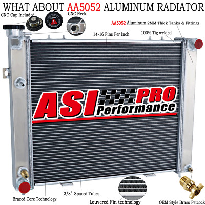 4ROW Aluminum Radiator For 1993~1997 1995 Jeep Grand Cherokee 4.0L L6