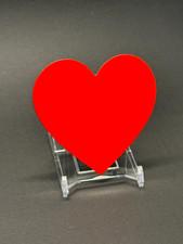 Vivid Red Heart Shaped Magnet