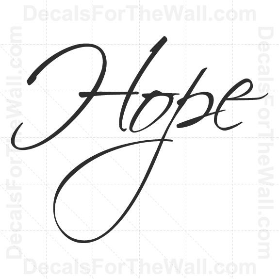 Hope Inspirational Wall Decal Vinyl Lettering Saying Art Sticker Quote Decor W9 eBay