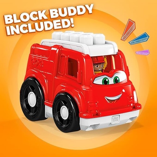 Mega Bloks Fisher-Price Toddler Building Blocks Freddy Fire Truck & Bloks - Picture 4 of 6