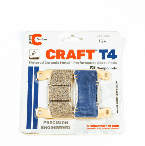 Pastillas de freno de Craft T4 T4-134 / EBC FA296 y FA265 - Imagen 1 de 2