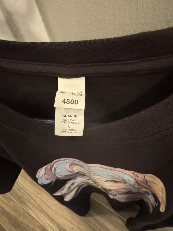 Camisa de anime japonesa Kawaii niña talla grande para hombre Foto 3 de 4