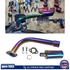 Upgrade Colorful Exhaust With Muffler For Predator 196cc,212cc, GX160, GX200