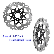 2PCS 11.8" Floating Front Brake Rotor for Harley Touring FLHX FLHT FLTR FLHR 08+