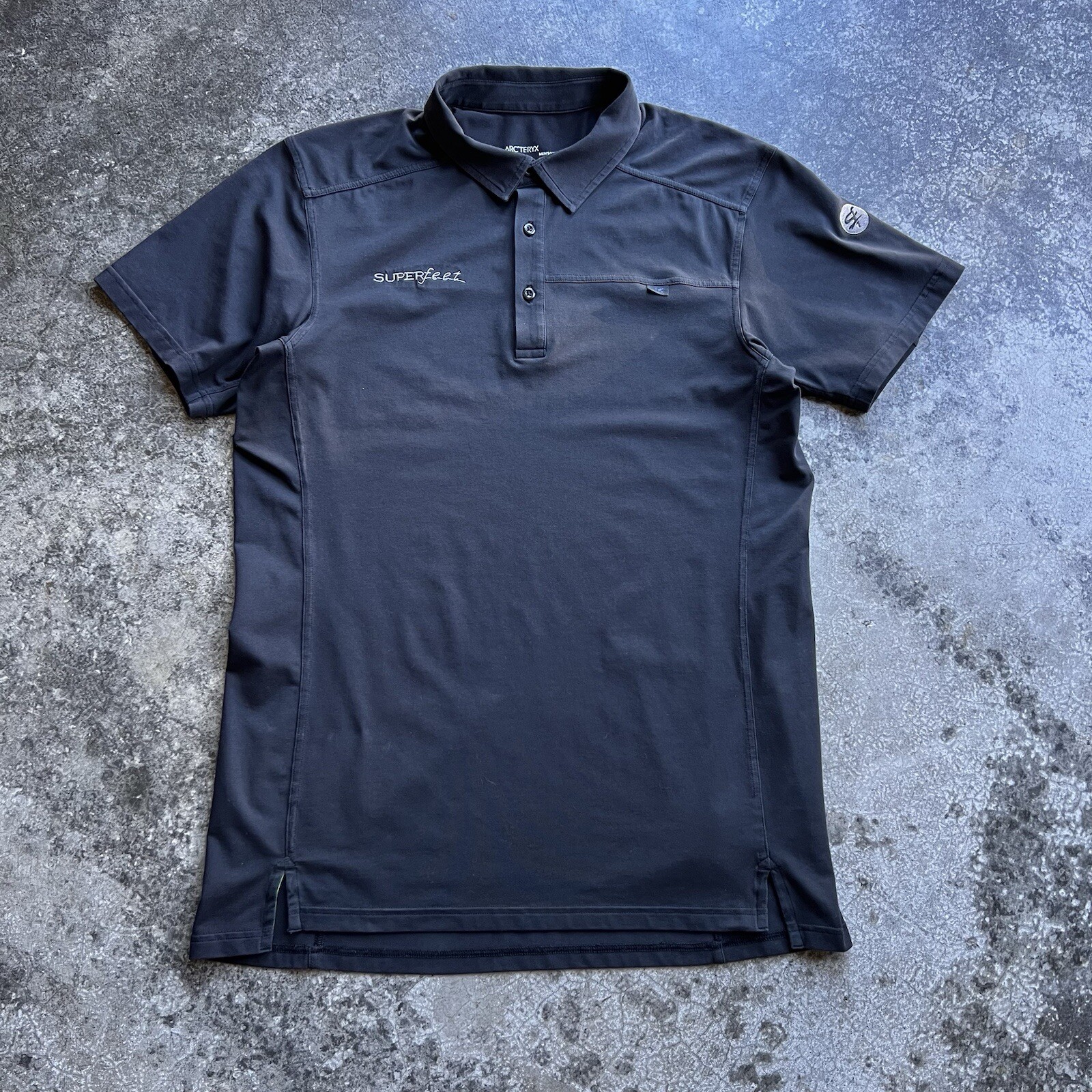 ARC'TERYX Polo da golf Arcteryx manica corta misto cotone colletto taglia large