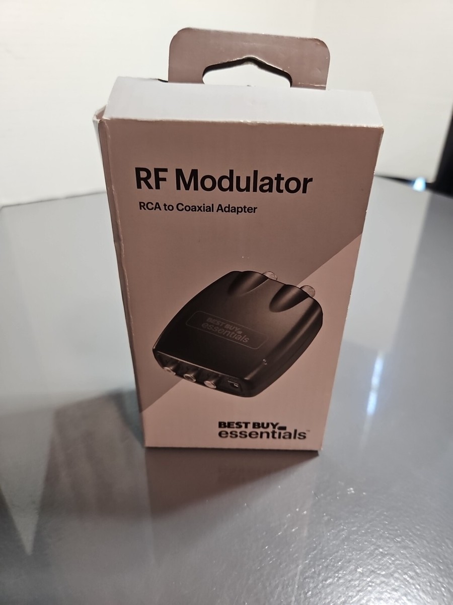 Best Buy Essentials RF Modulator RCA to Adapter Box23