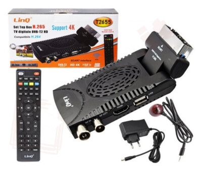 Digital Terrestrial TV Box DVB-T2 NEW MEDIA PLAYER USB HDMI SCART FULL HD