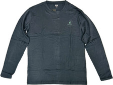 Spyder Men's Moisture Wicking Quick Dry Fit Gray Long Sleeve Sports Tee Medium