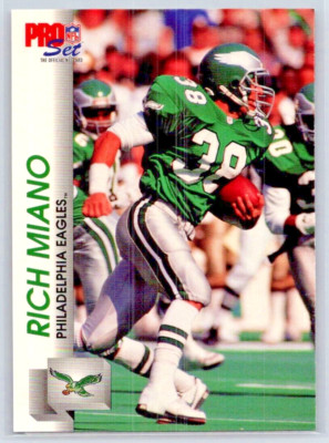 1992 Pro Set Series 2 - Rich Miano - Philadelphia Eagles - Base - #612