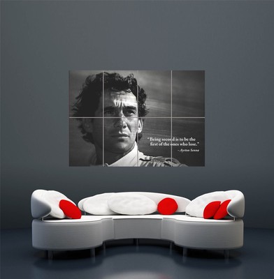 Citation De Ayrton Senna F1 Sur Toile Murale Art Picture Print A0 91x61cm 36x24in Cuisine Maison Ameublement Et Decoration