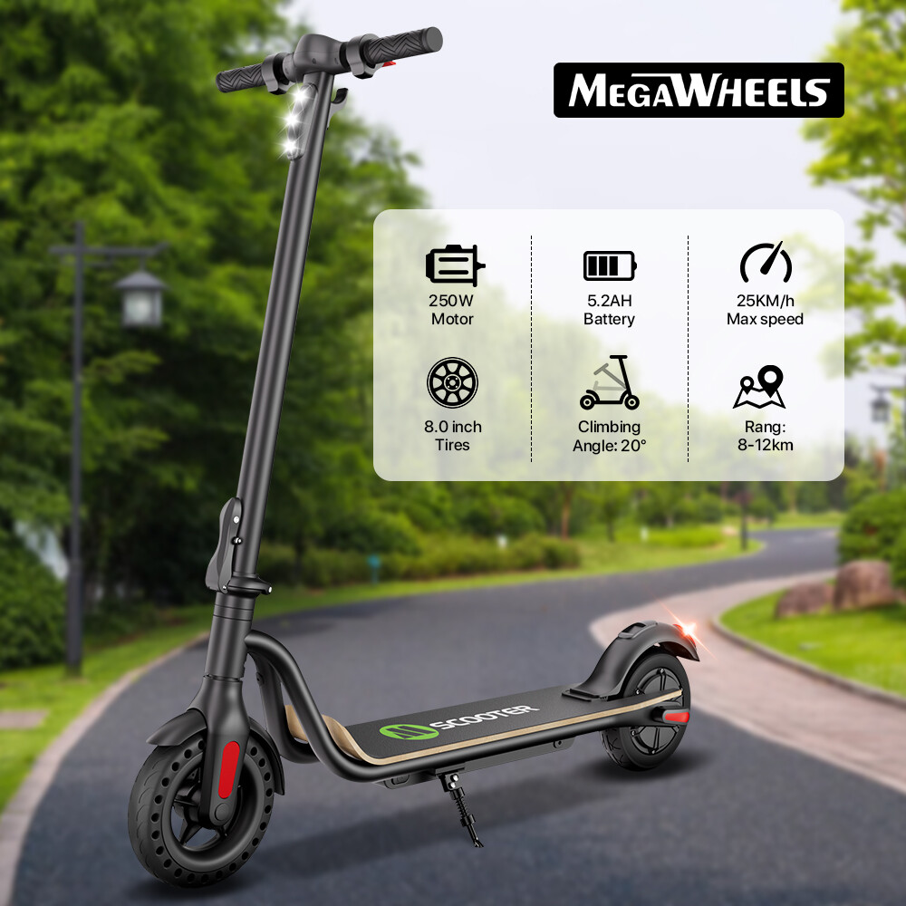 US ADULT FOLDABLE ELECTRIC SCOOTER 25KM/H MAX SPEED 5.2AH E