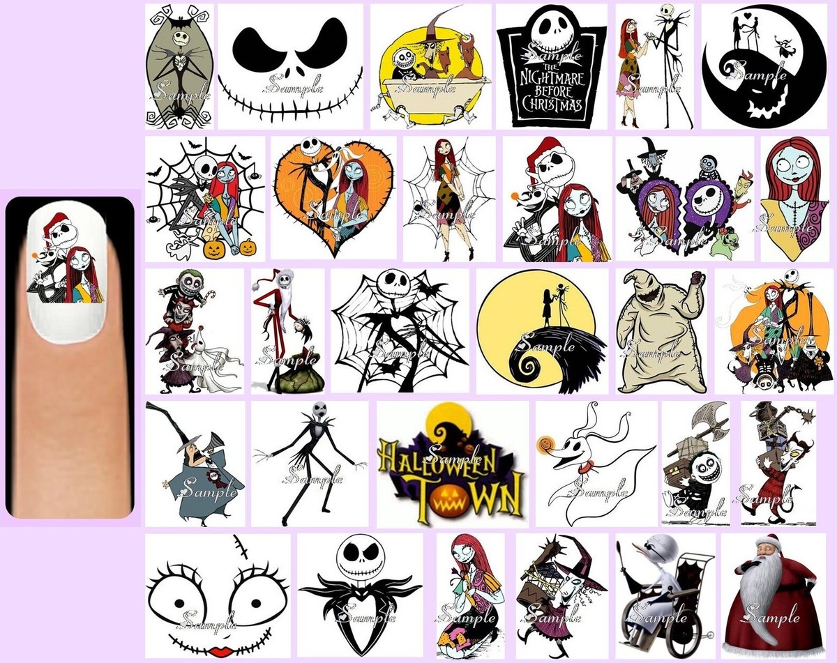 Nightmare Before Christmas Decal Variety Pack - 100 Repositionable Stickers