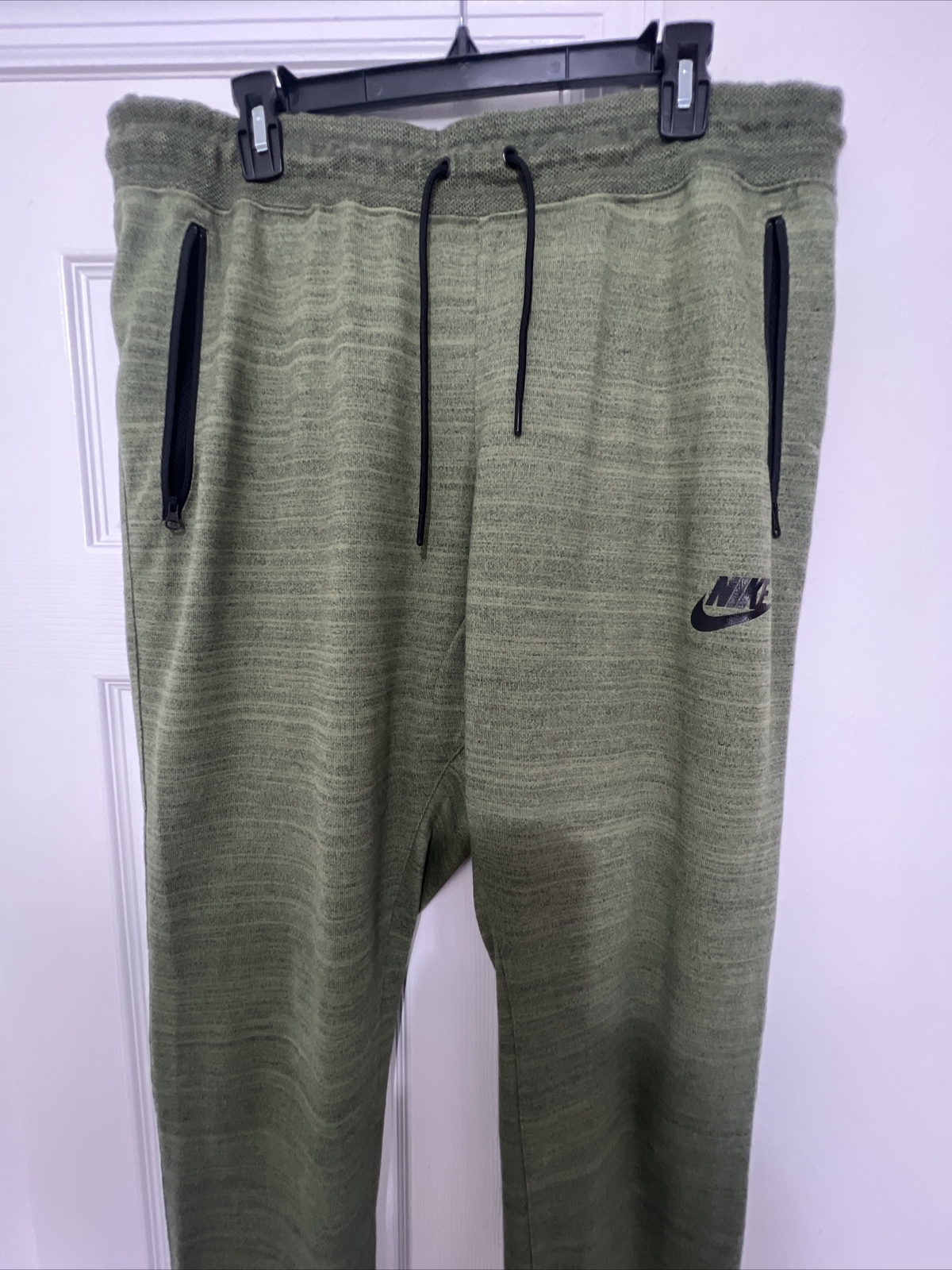NIKE SPORTSWEAR AV15 JOGGER TAPERED HEATHER OLIVE GREEN 837012-387 ARMY ...