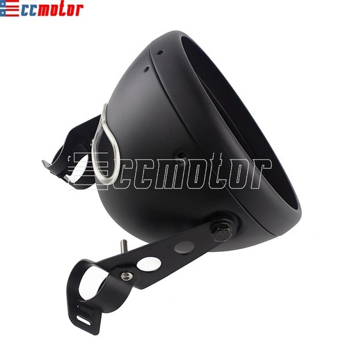 7" Motorcycle Round Headlight Housing Cover Bucket Bracket Headlamp Mounting Kit - Picture 6 of 8