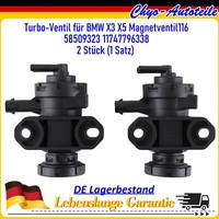 FÜR BMW X3 X5 11658509323 11657811814 Druckwandler Magnetventil Turbolader 2 STK