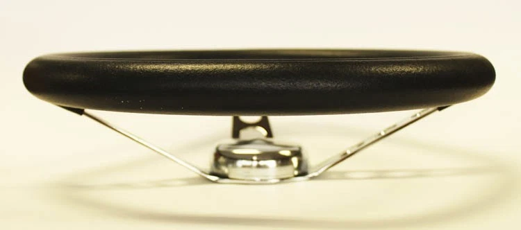 ¡NUEVO! Mustang 1965-1969 volante negro Grant 13 1/2" con radios cromados Foto 3 de 4