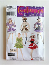 Simplicity 4046 Pattern Whimsical Costume Fairy Witch Santa s Helper Halloween