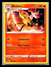 Braixen Uncommon SWSH12: Silver Tempest 026/195 NM